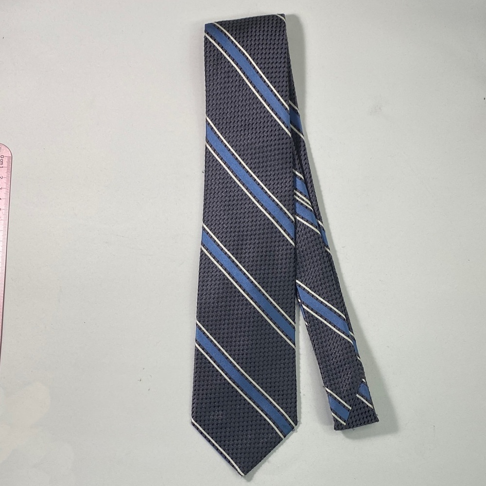 Classic Navy and Blue Striped Men's Tie